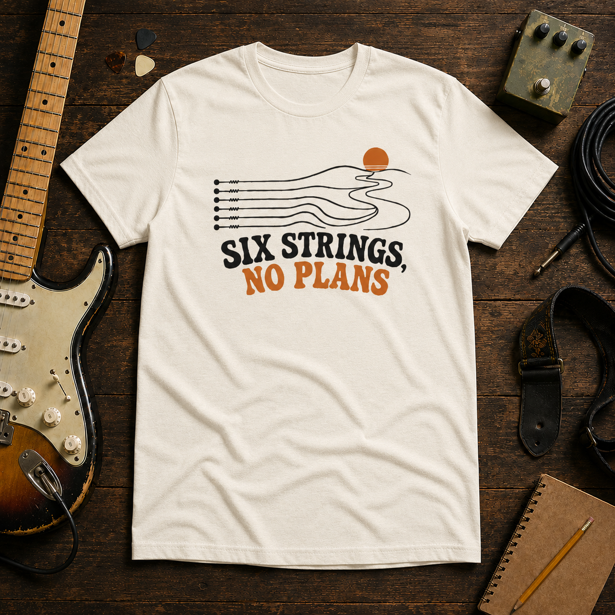 Six Strings, No Plans
