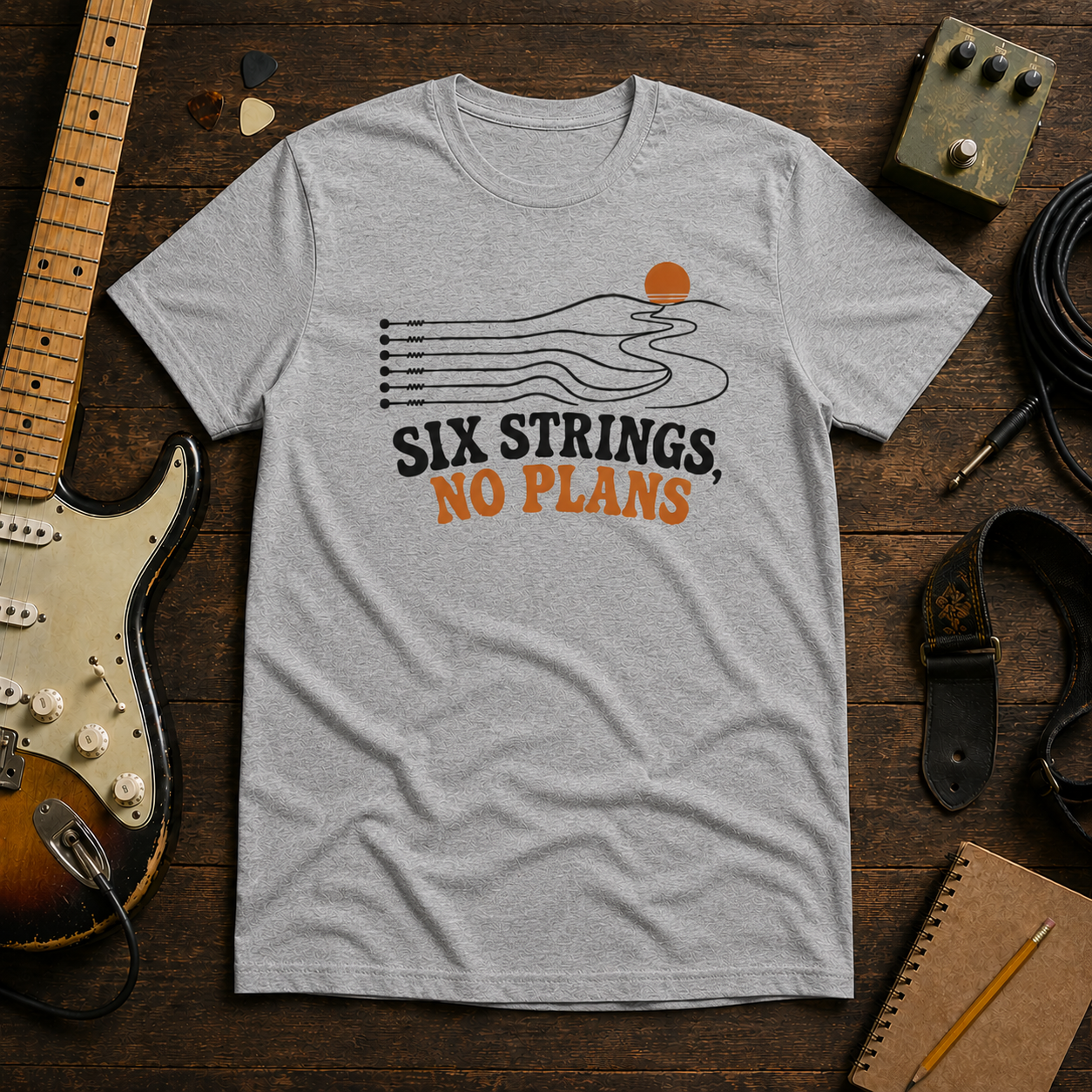 Six Strings, No Plans